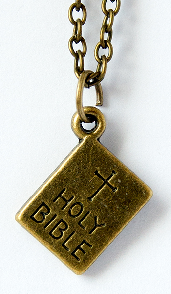 Кулон металлический на цепочке под бронзу - Holly Bible (КМБЦ-26)