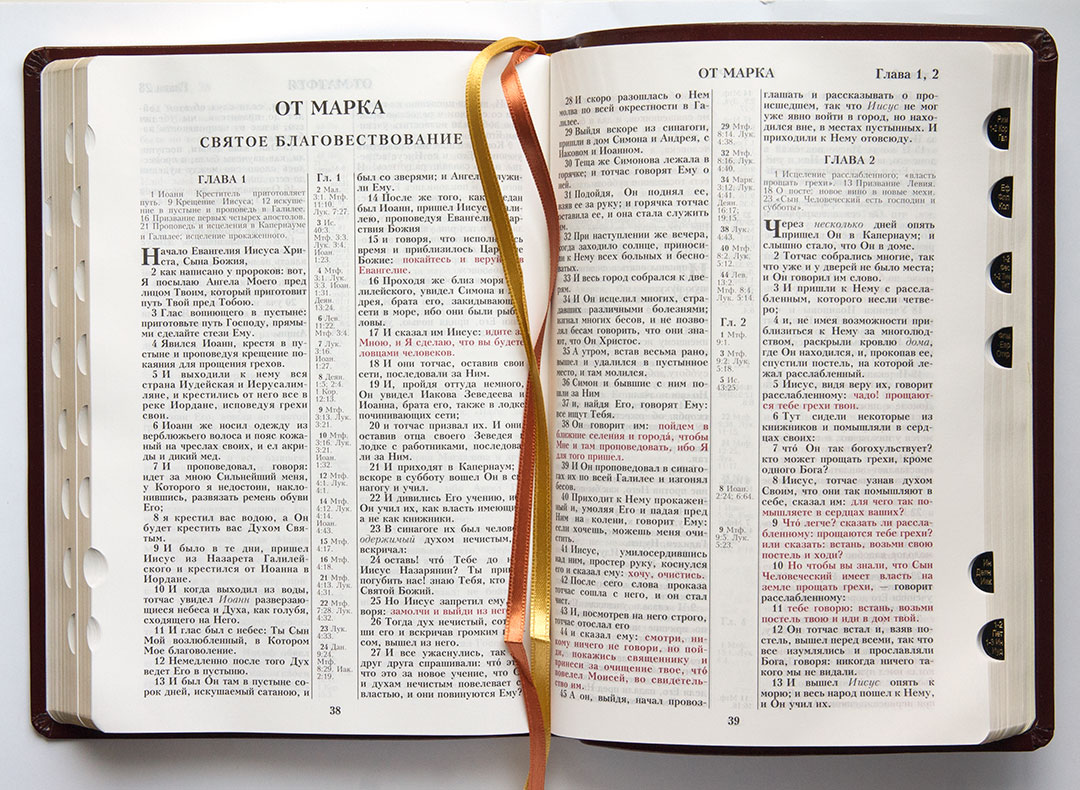 Поиск по библии по слову. Библии с выделенным текстом. Библия с красным шрифтом. Библия (коричневая, рециклированная кожа, молния, золотой обрез). Библия с выделенными словами.