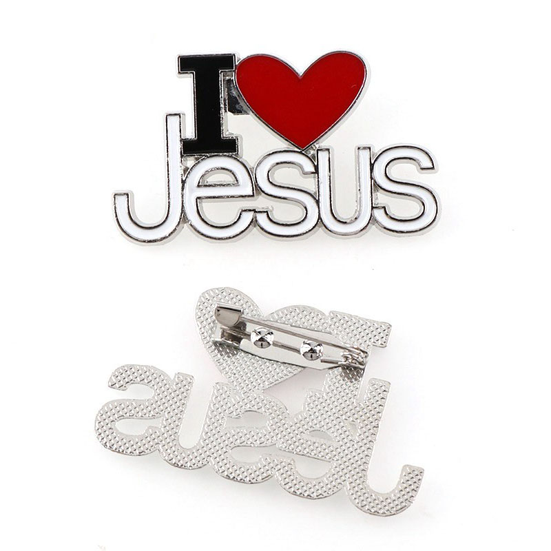 Брошь - I love Jesus