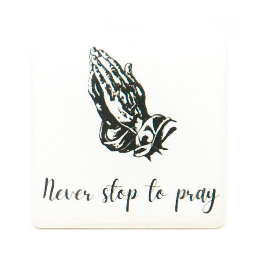 3D стикер на телефон - Never stop to pray