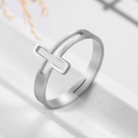 Кольцо «Крест», регулируемый размер