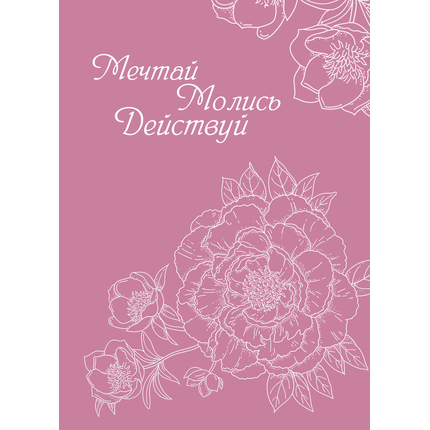 Молитвенный ежедневник "Мечтай. Молись. Действуй." обложка Вдохновение