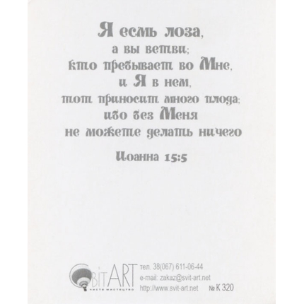 Иисус мой Капитан - открытка-карточка 8х9,5