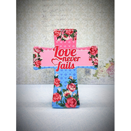 Крест керамический - Love never fails