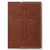 Обложка на паспорт из натуральной кожи (кожа буйвола) "Крест Jesus", цвета в ассортименте