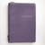 Библия (17х24см, фиолетовая кожа, индексы, золотой обрез, молния, крупный шрифт)