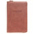 Библия каноническая (12х19см, светло-коричневая кожа, золотой обрез, индексы, молния, 2 закладки)