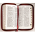 Библия каноническая (12х19см, бордовая кожа, золотое солнце, золотой обрез, индексы, молния, 2 закладки)