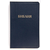 Библия каноническая (12х18,5см, тёмно-синяя кожа, золотой обрез, 2 закладки)