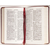 Библия каноническая (12х18,5см, бордовая кожа, золотое сердце, золотой обрез, 2 закладки)