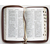 Библия каноническая (12х19см, тёмно-коричневая кожа, тиснение солнце, золотой обрез, индексы, молния, 2 закладки)