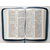 Библия (18х24,5, искусств. кожа, синий мрамор матовый, Орёл, молния, 2 закладки, слова Иисуса выделены жирным, крупный шрифт)