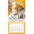 Календарь настенный перекидной на скрепке на 2024 год - Женский календарь 29х29 см