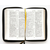 Библия (14,3х22см, искусств. кожа, чёрный, надпись "Библия", молния, золотой обрез, 2 закладки, слова Иисуса выделены жирным, средний шрифт)