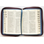 Библия (13х18см, текстильная обложка, синий/бордо, молния, серебряный обрез, индексы, закладка)