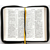Библия (14,3х22см, натуральная кожа, чёрный с прожилками, надпись "Библия", молния, золотой обрез, 2 закладки, слова Иисуса выделены жирным, средний шрифт)