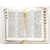 Библия (14,3х22см, натуральная кожа, белый пятнистый, "Золотая рамка с виноградной лозой", молния, золотой обрез, индексы, 2 закладки, слова Иисуса выделены жирным, средний шрифт)