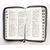 Библия (14,3х22см, натуральная кожа, серый графит, надпись "Библия" с вензелем, молния, серебряный обрез, индексы, 2 закладки, слова Иисуса выделены жирным, средний шрифт)