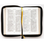 Библия (12,5х19,5, натуральная кожа, черный, надпись "Библия" с вензелем, молния, золотой обрез, 2 закладки, слова Иисуса выделены жирным)