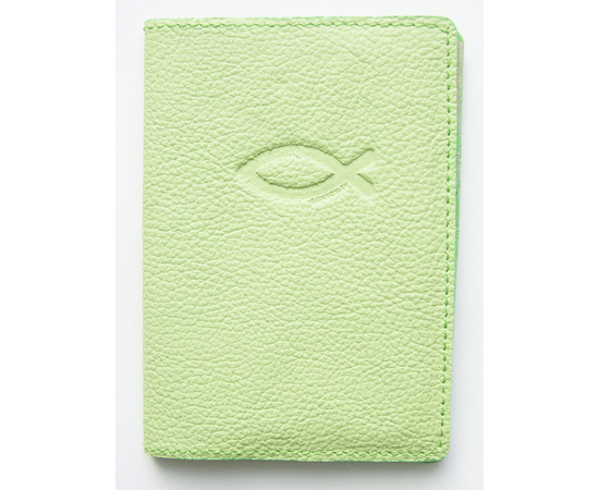 Обложка на водительские документы -Рыбка маленькая, зеленый-салатовый