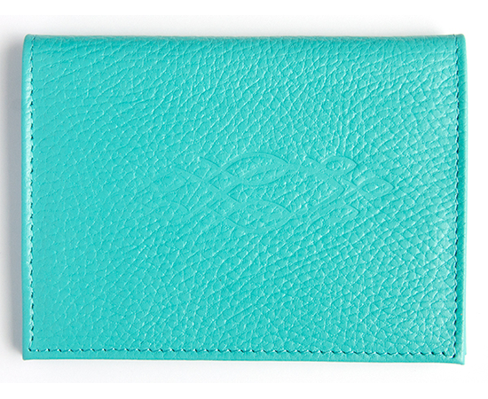 Обложка на автодокументы+паспорт из натуральной кожи "Стайка рыбок" (цвет в ассортименте)