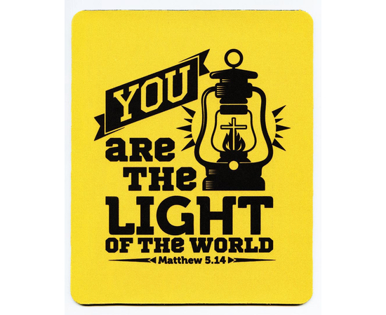 Коврик для мыши 22х18см -  You are the light of the world