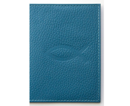 Обложка на водительские документы из натуральной кожи "Рыбка", цвета в ассортименте