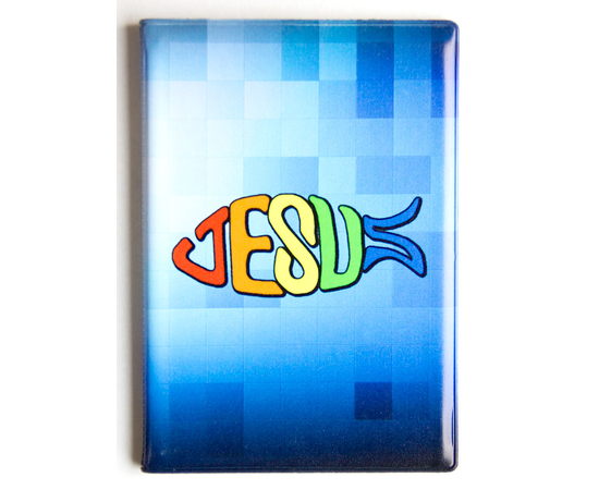 Обложка на паспорт ПВХ " Рыбка Jesus "